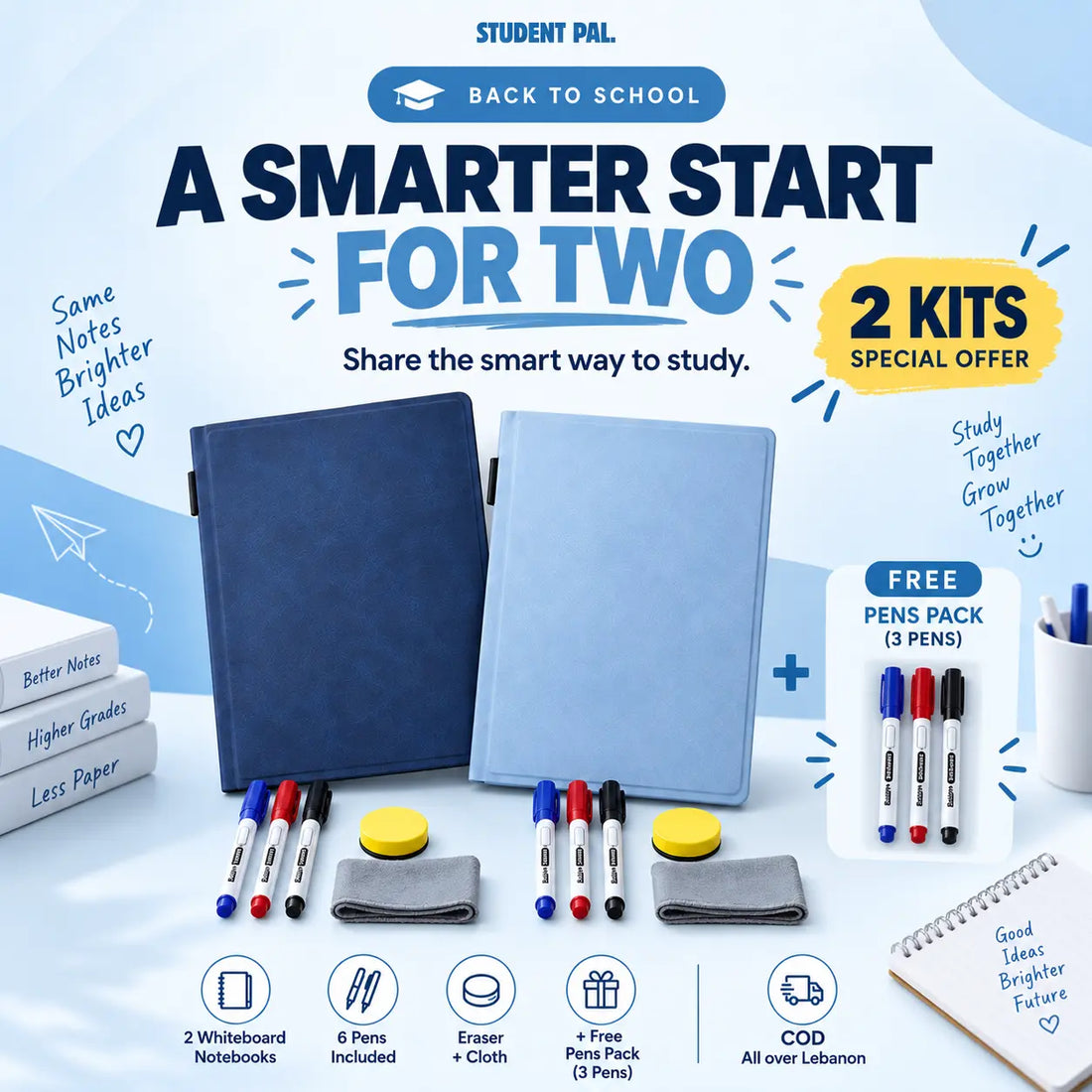Reusable Whiteboard Notebook