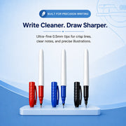 Thin Tip Whiteboard Pens Set