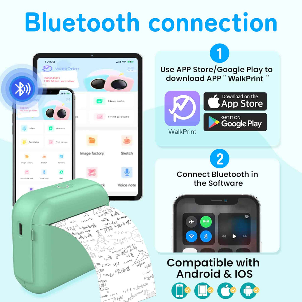 Ink-Free Note Printer for Exam Crammers