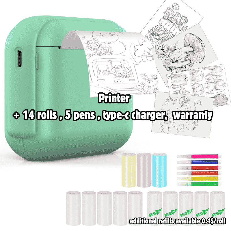 Ink-Free Photo Printer for Organized Students