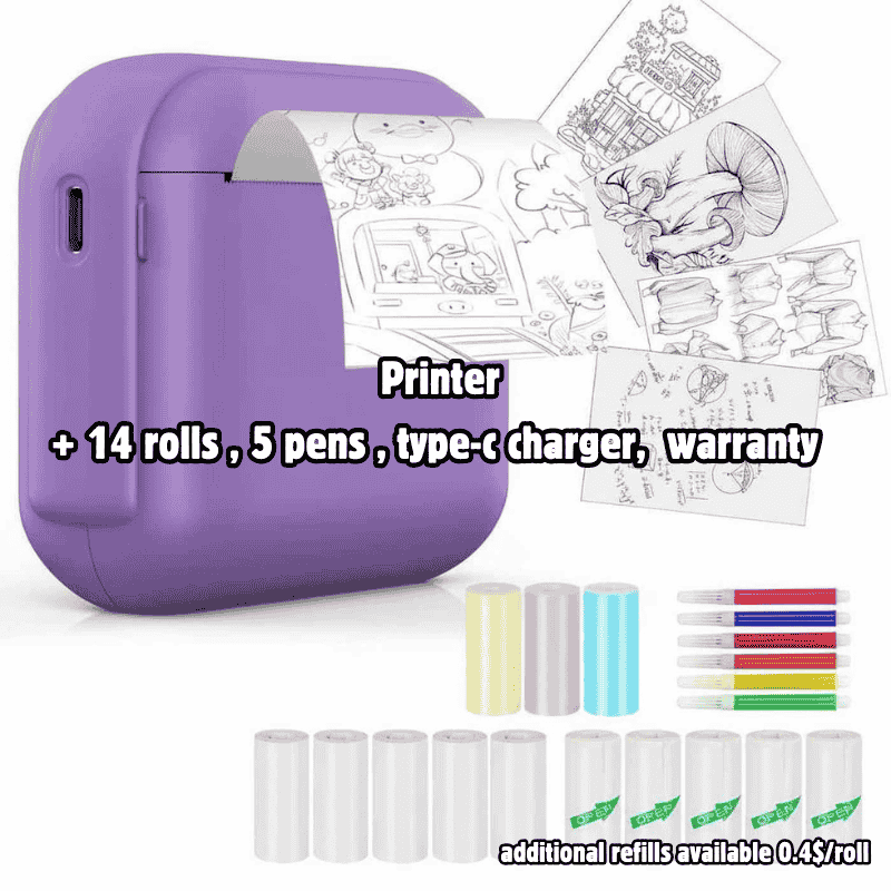 Ink-Free Photo Printer for Organized Students