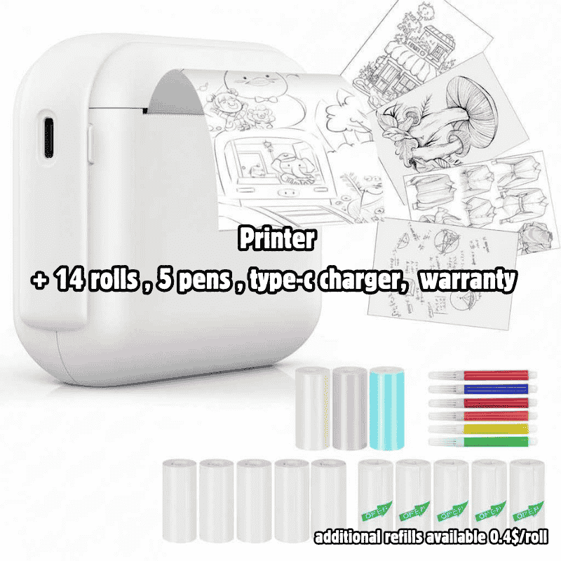 Ink-Free Photo Printer for Organized Students